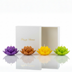 Set de 5 velas florales Artesanales