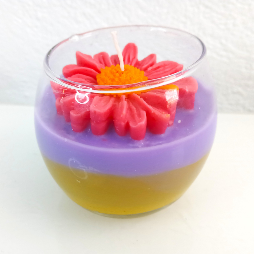 Vela en Envase de Cristal