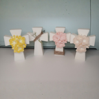 Vela Cruz Floral Artesanal | Recuerdo para Eventos